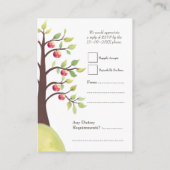 UAWG Apple Tree Watercolor Eggshell Wedding Cards Begleitkarte (Rückseite)