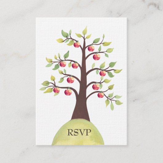 UAWG Apple Tree Watercolor Natur Hochzeitskarten Begleitkarte (Vorderseite)