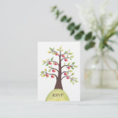 UAWG Apple Tree Watercolor Natur Hochzeitskarten Begleitkarte (Stehend Vorderseite)