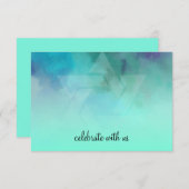 UAWG Aqua und Blue Star von David RSVP Karte (Vorne/Hinten)