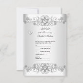 UAWG Aquamarine Silberschmiedeeisen RSVP Karte (Rückseite)