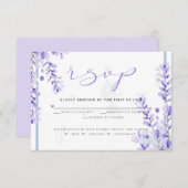 UAWG | Aquarelllavender - Dusty Blue Florals Einladung (Vorne/Hinten)
