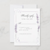 UAWG Aquarelllavender Hochzeit rsvp (Vorderseite)