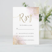 UAWG Aquarellspritzen RSVP Karte (Stehend Vorderseite)