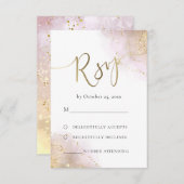 UAWG Aquarellspritzen RSVP Karte (Vorne/Hinten)