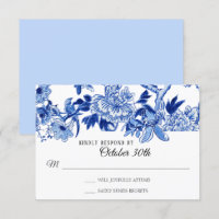 UAWG Asian Influenza Light Blue Floral Chinoiserie