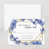 UAWG Asian Influenza Sky Blue Gold Dragonfly Flora