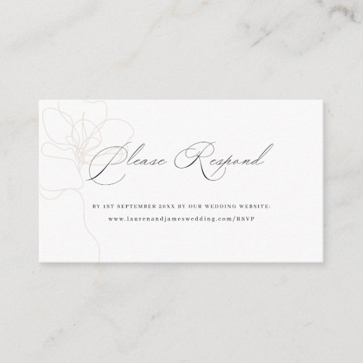 UAWG auf der Website zur Hochzeit illustrierter Ro Begleitkarte (Vorderseite)