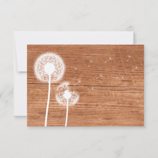 UAwg aus Flor und Eichen RSVP Karte (Rückseite)