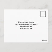 UAwg aus Pfirsich und weichem grauem Marmor/Goldty Postkarte (Rückseite)