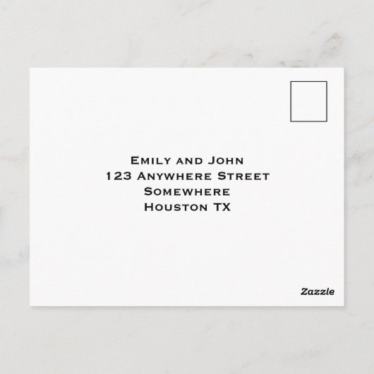 UAwg aus Pfirsich und weichem grauem Marmor/Goldty Postkarte (Rückseite)