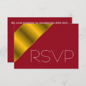 UAWG aus Rot und Gold Einladung (Vorne/Hinten)