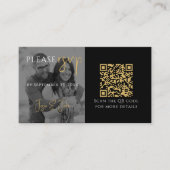 UAwg aus schwarzweißem Foto mit QR-Code Begleitkarte (Vorderseite)