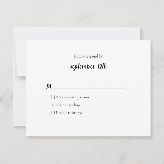 UAWG Baby Duschbären Twinkle Twinkle Little Star RSVP Karte (Rückseite)