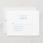 UAWG Baby Dusche Niedlicher Graubär RSVP Karte (Rückseite)