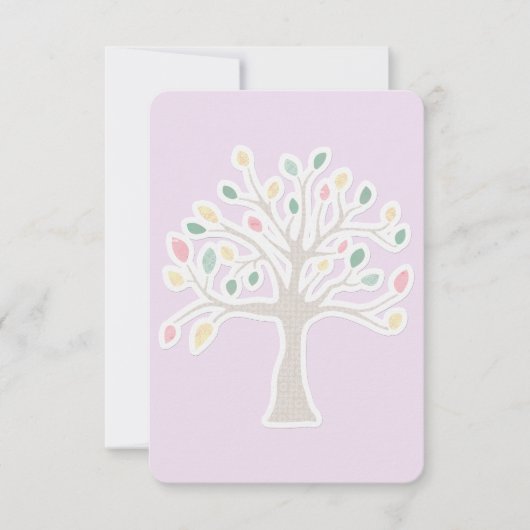 UAWG Bar Bat Mitzvah Antwortkarte RSVP Karte (Vorderseite)