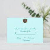 UAWG Bar Bat Mitzvah RSVP Karte (Stehend Vorderseite)