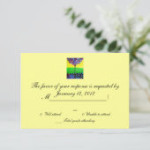 UAWG Bar Bat Mitzvah RSVP Karte (Stehend Vorderseite)