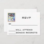 UAWG Bar Mitzvah oder Bat Mitzvah RSVP Karte (Vorne/Hinten)