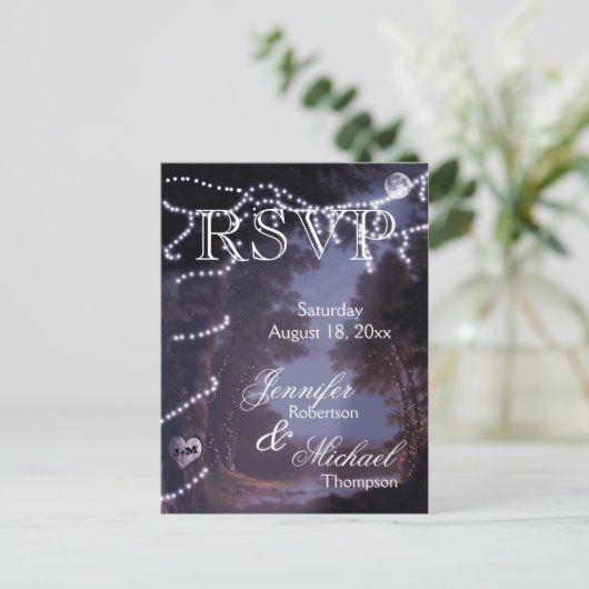 UAWG - Baumleuchten Einladungspostkarte (Stehend Vorderseite)