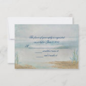 UAWG Beach Hochzeit RSVP Karte (Rückseite)
