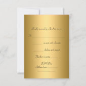 UAWG Birthday Party Gold Black Red Leopard Einladung (Rückseite)