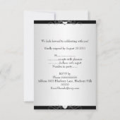 UAWG Black Silver Liebe Alle Veranstaltungen RSVP Karte (Rückseite)