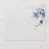 UAWG | Blauviolett Transluzente Blume Begleitkarte (Rückseite)