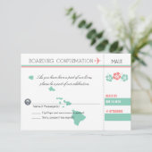 UAWG Boarding-Durchlauf ZU MAUI HAWAII RSVP Karte (Stehend Vorderseite)