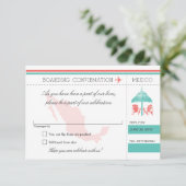 UAWG Boarding nach Mexiko RSVP Karte (Stehend Vorderseite)