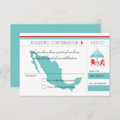 UAWG Boarding nach Mexiko RSVP Karte (Vorne/Hinten)