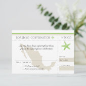 UAWG Boarding nach Mexiko RSVP Karte (Stehend Vorderseite)