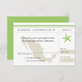 UAWG Boarding nach Mexiko RSVP Karte (Vorne/Hinten)