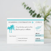 UAWG Boarding nach Zypern RSVP Karte (Stehend Vorderseite)