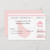 UAWG Boarding Pass auf BARBADOS RSVP Karte (Vorne/Hinten)