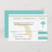 UAWG Boarding Pass auf Florida Ozean RSVP Karte (Vorne/Hinten)