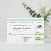 UAWG Boarding Pass bis Hawaii Einladung (Stehend Vorderseite)