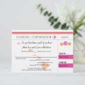 UAWG Boarding Pass bis Hawaii Einladung (Stehend Vorderseite)