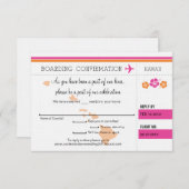 UAWG Boarding Pass bis Hawaii Einladung (Vorne/Hinten)