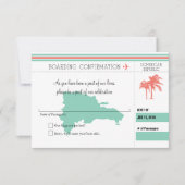 UAWG-Boarding-Pass für die Dominikanische Republik Einladung (Vorderseite)