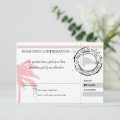 UAWG-Boarding-Pass für die Dominikanische Republik Einladung (Stehend Vorderseite)