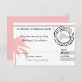 UAWG-Boarding-Pass für die Dominikanische Republik Einladung (Vorne/Hinten)