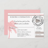 UAWG-Boarding-Pass für die Dominikanische Republik RSVP Karte (Vorne/Hinten)