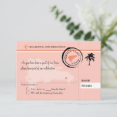 UAWG-Boarding-Pass für die Dominikanische Republik RSVP Karte (Stehend Vorderseite)