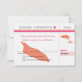 UAWG Boarding Pass to Aruba RSVP Karte (Vorderseite)