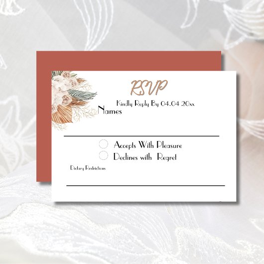 UAWG Bohemisch Terracotta RSVP Karte