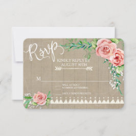 UAWG BOHO Blume Peony Babys Atem Stallbaum Holz RSVP Karte