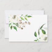 UAWG BOHO Rustic Wood UAWG Response Wilde Rose RSVP Karte (Rückseite)