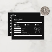 UAwg Bow für den QR-Code in Schwarzweiß Mitteilungskarte (Vorderseite/Rückseite Beispiel)