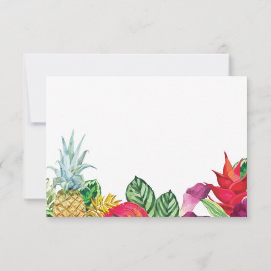 UAWG Brautparty Aloha Tropical Cards RSVP Karte (Rückseite)